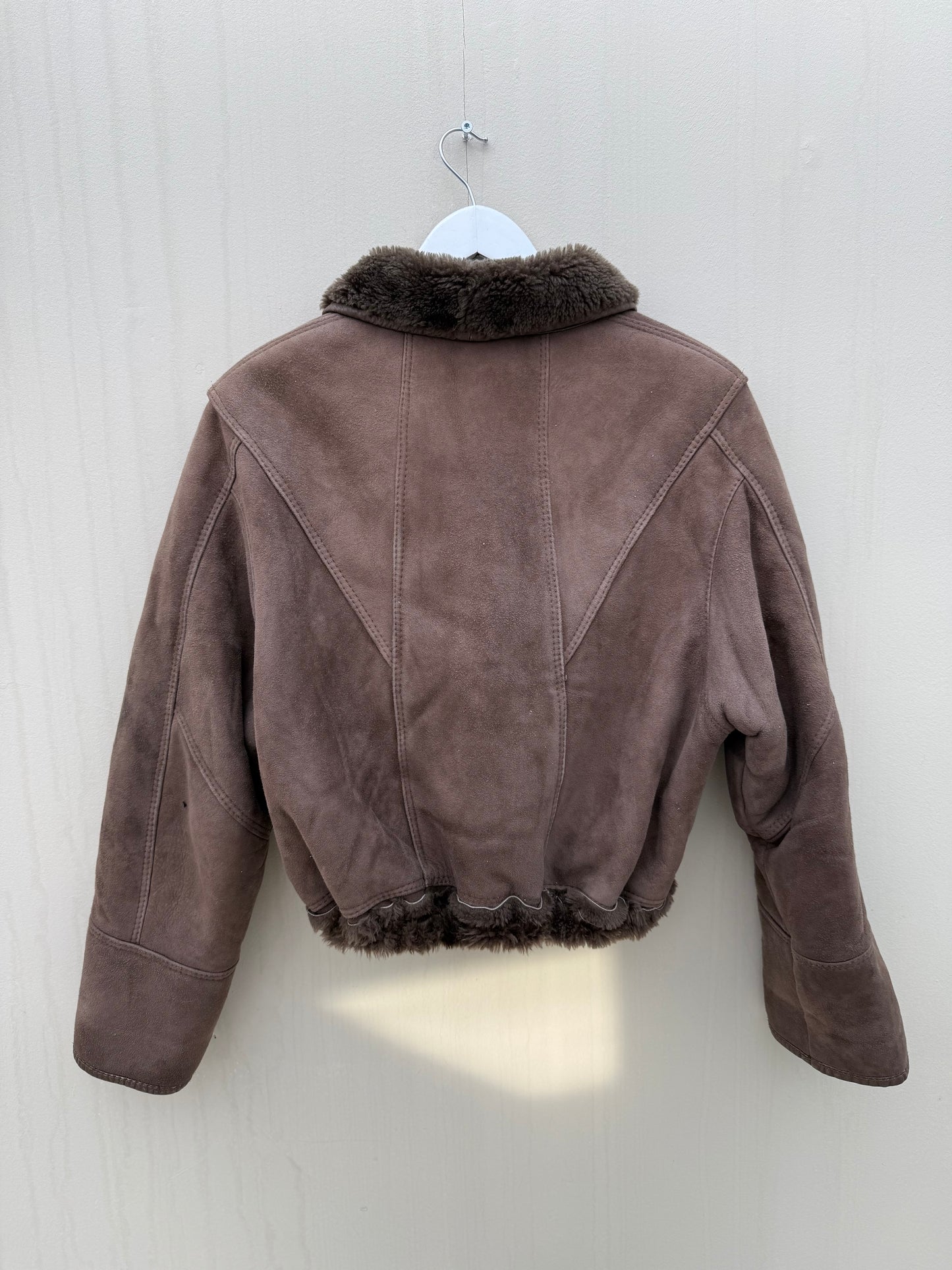 Vintage cropped lammy coat reversible maat S-L