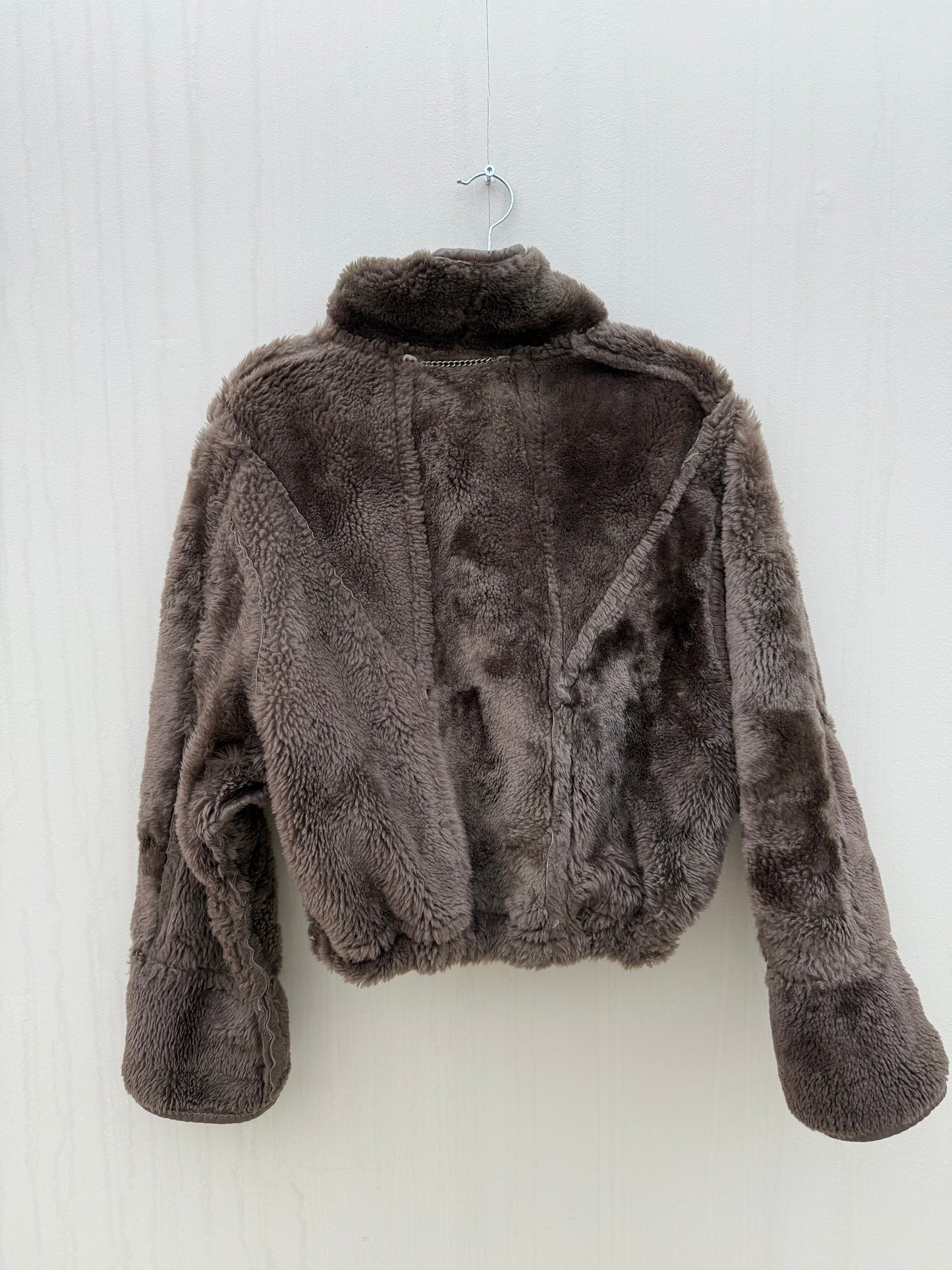 Vintage cropped lammy coat reversible maat S-L