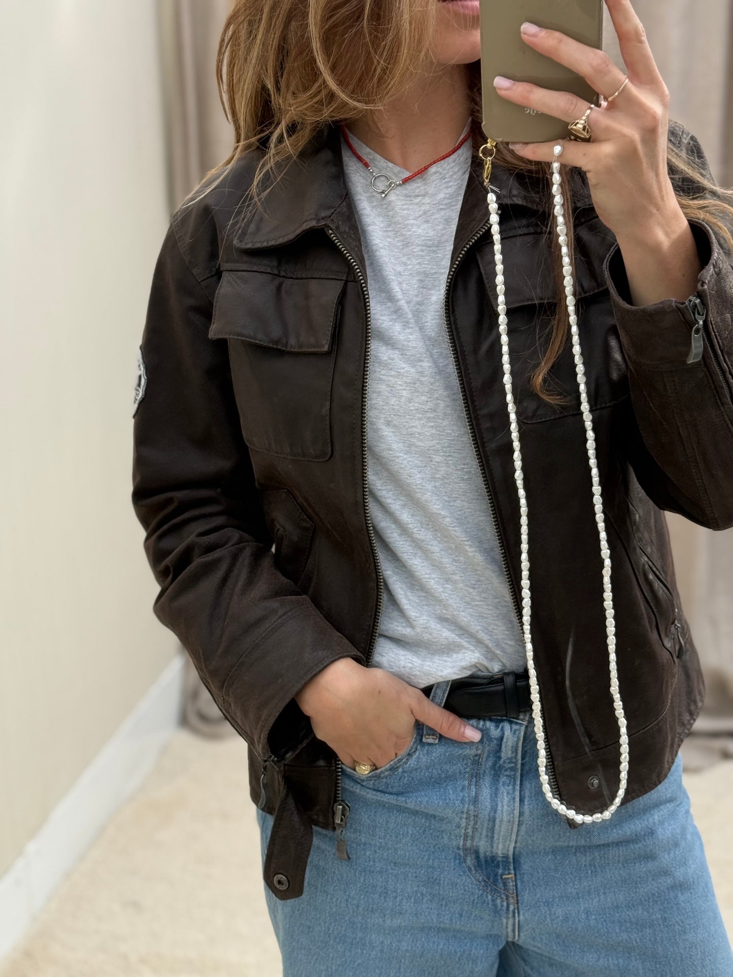 Pre-loved Rino & pelle leren jas biker model