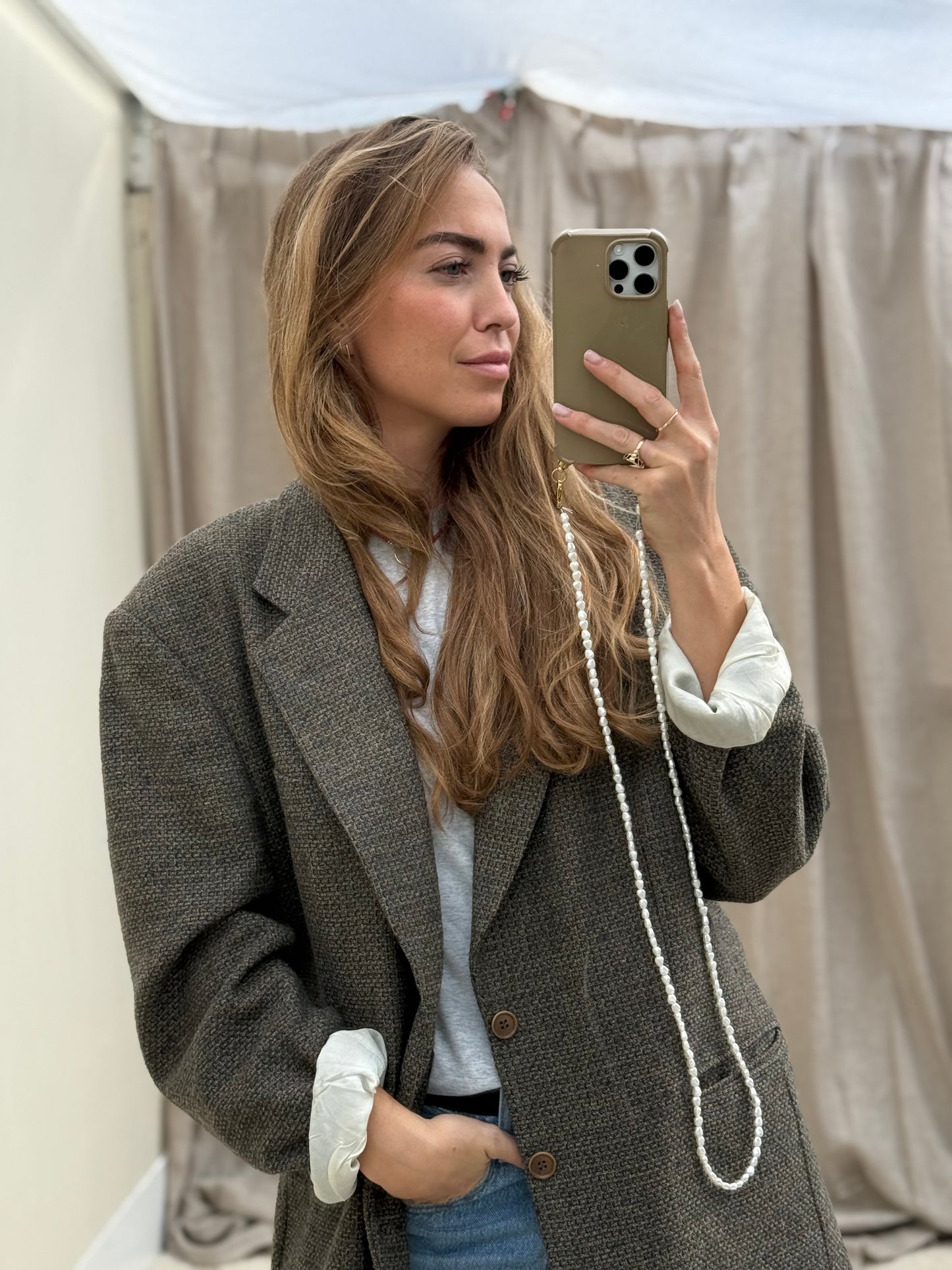 Vintage Missoni Blazer oversized fit XL groen/bruin