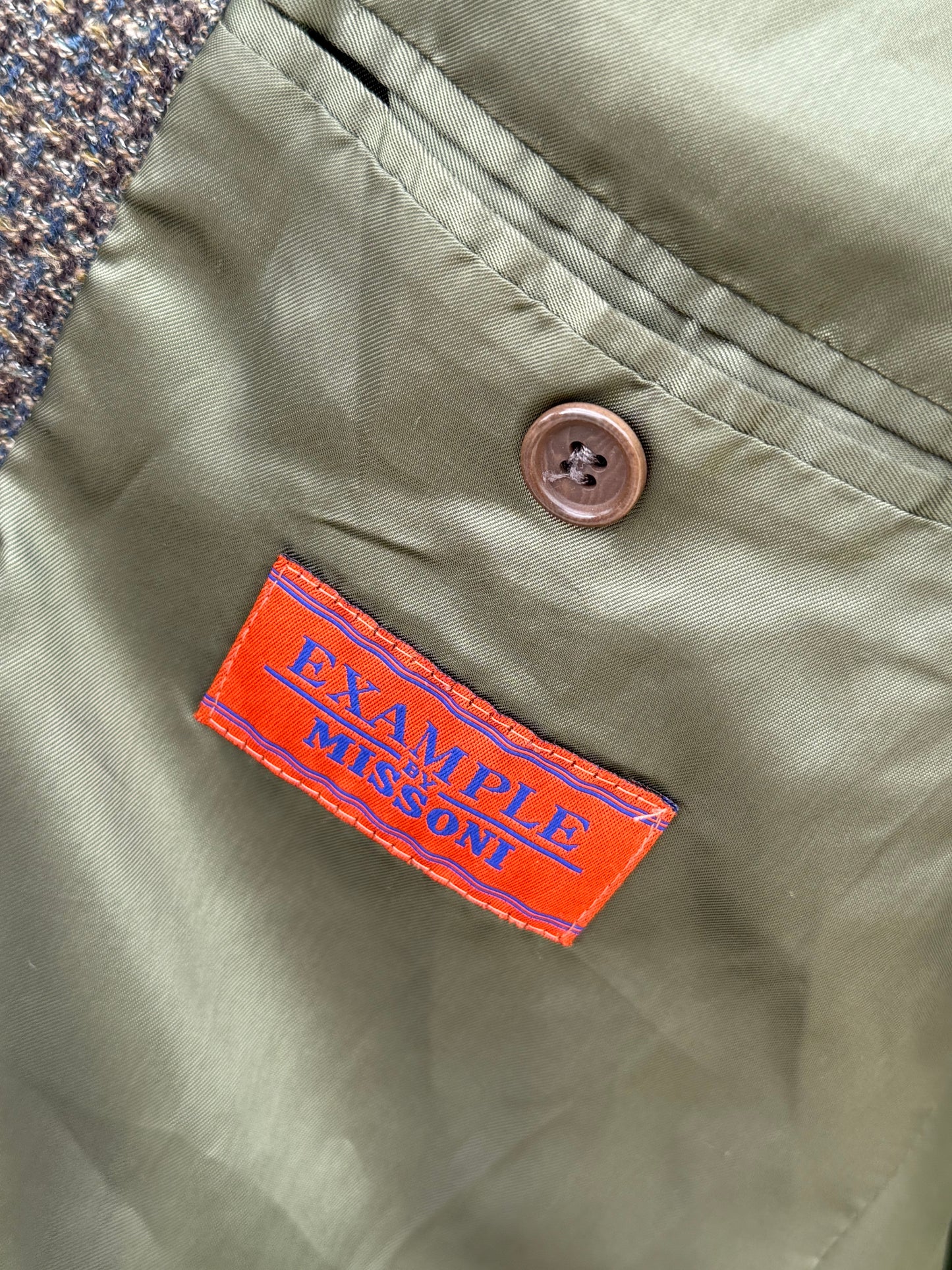 Vintage Missoni Blazer oversized fit XL groen/bruin