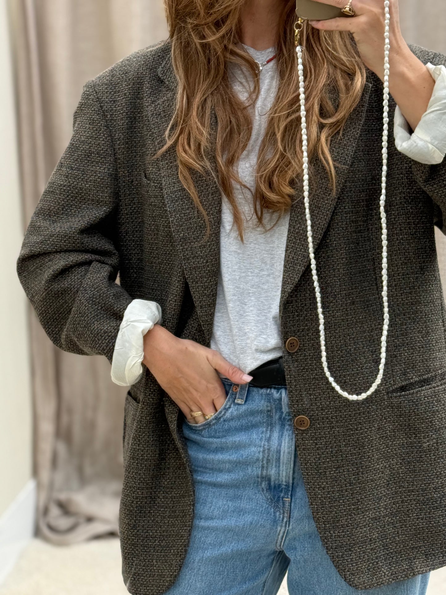 Vintage Missoni Blazer oversized fit XL groen/bruin