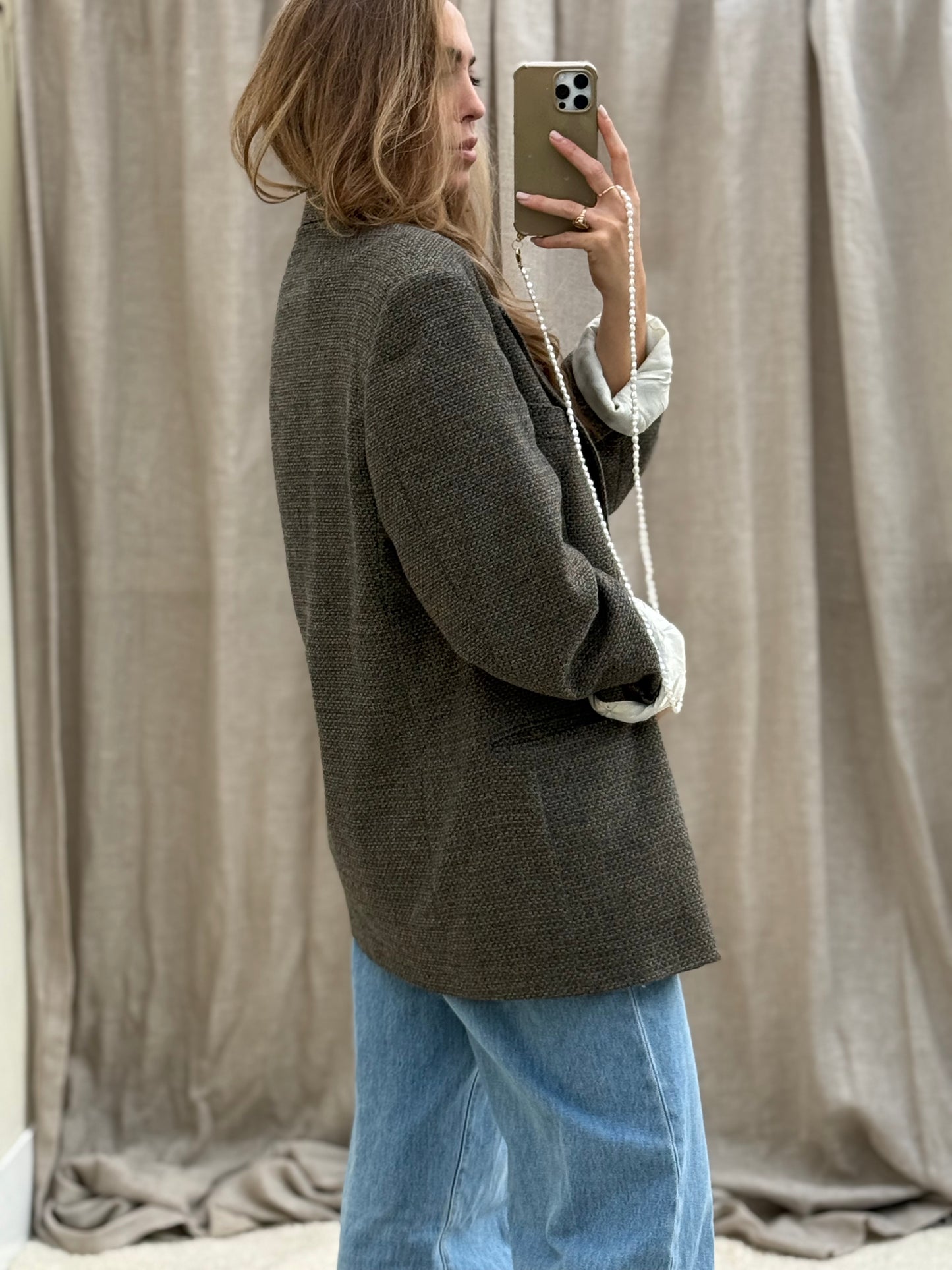 Vintage Missoni Blazer oversized fit XL groen/bruin