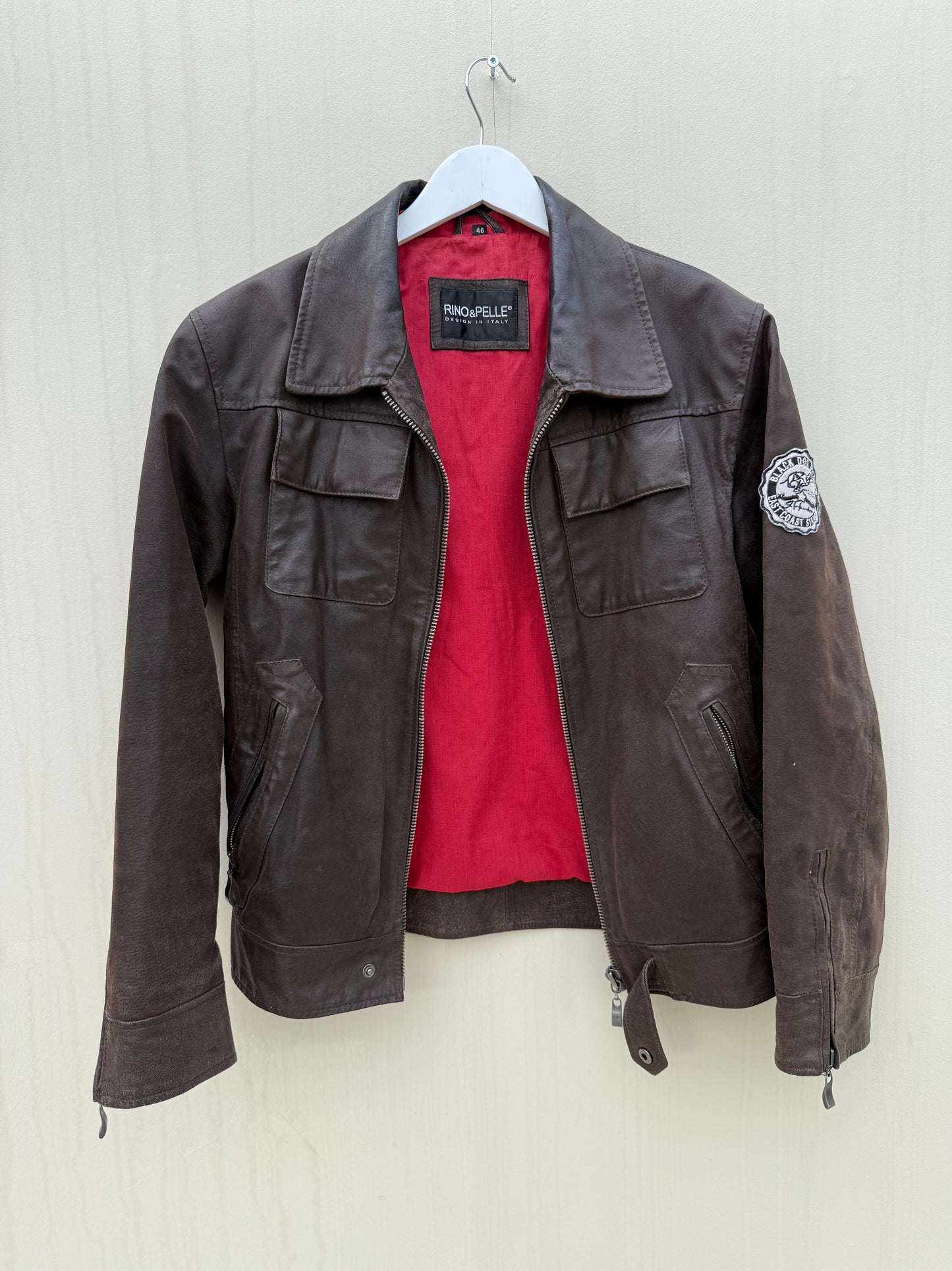 Pre-loved Rino & pelle leren jas biker model
