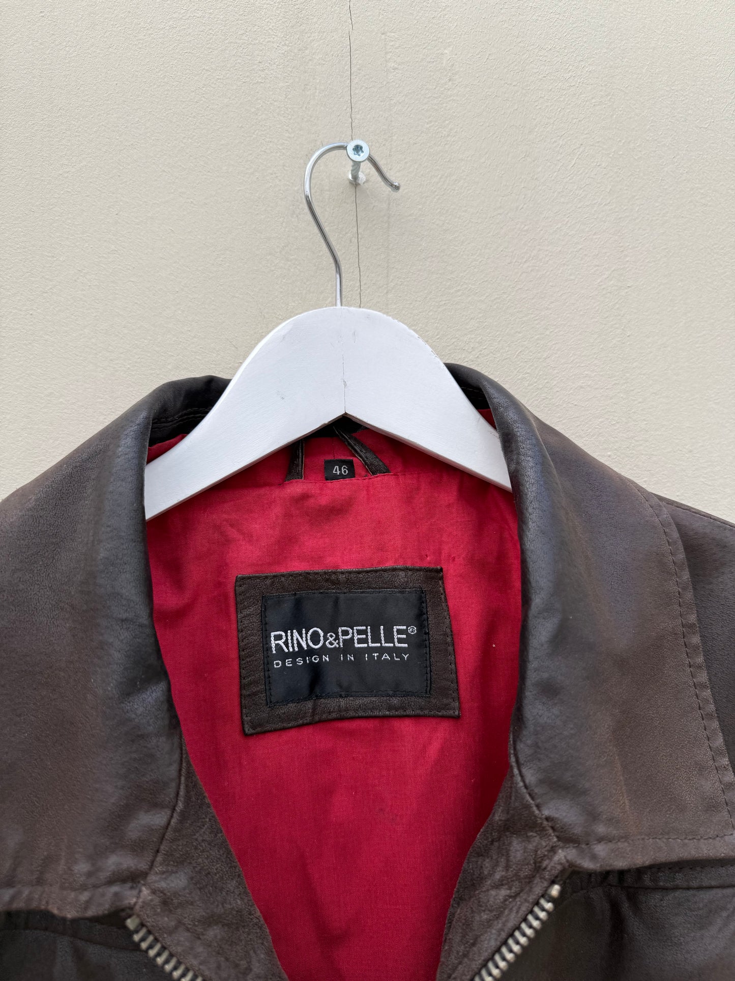 Pre-loved Rino & pelle leren jas biker model