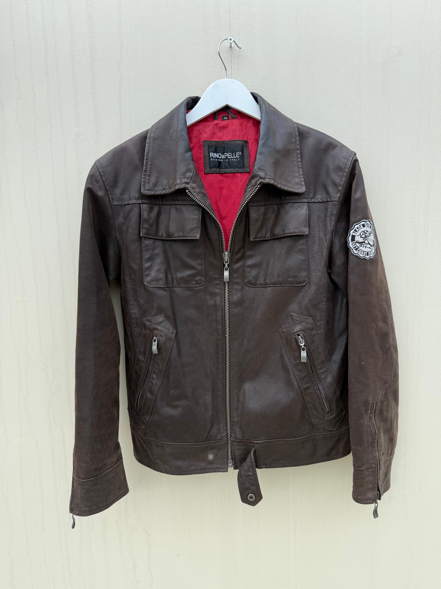 Pre-loved Rino & pelle leren jas biker model