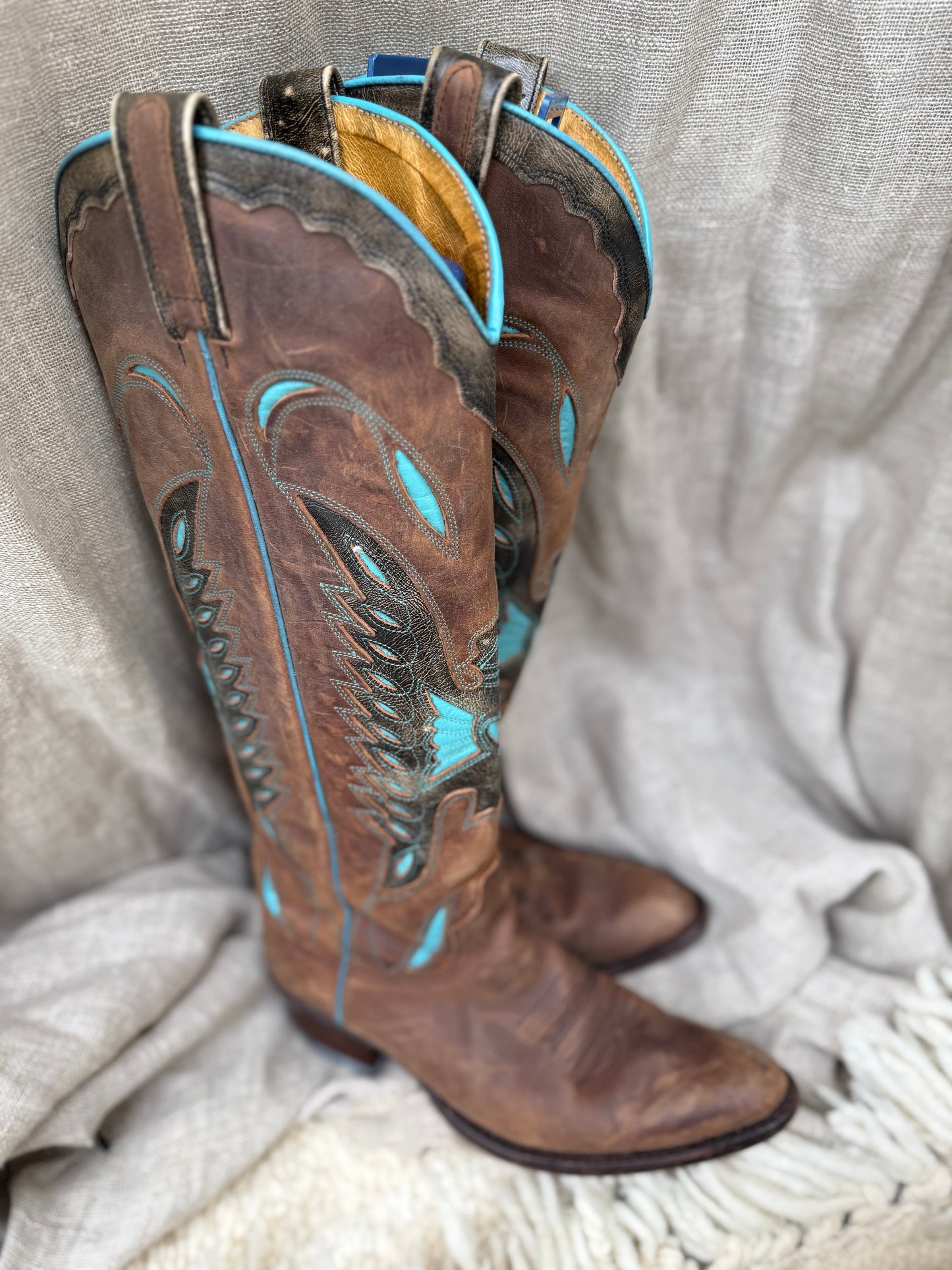 Pre-loved Sendra Boots Hoog knielaarzen maat 37
