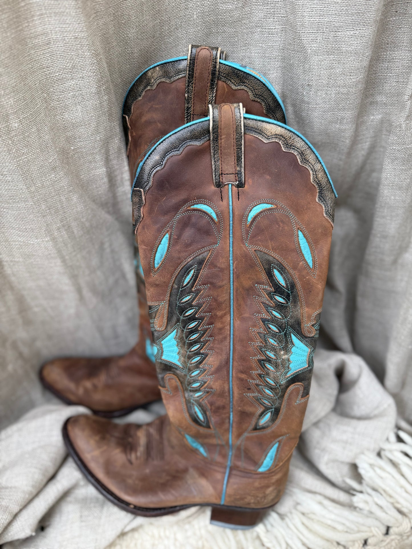 Pre-loved Sendra Boots Hoog knielaarzen maat 37