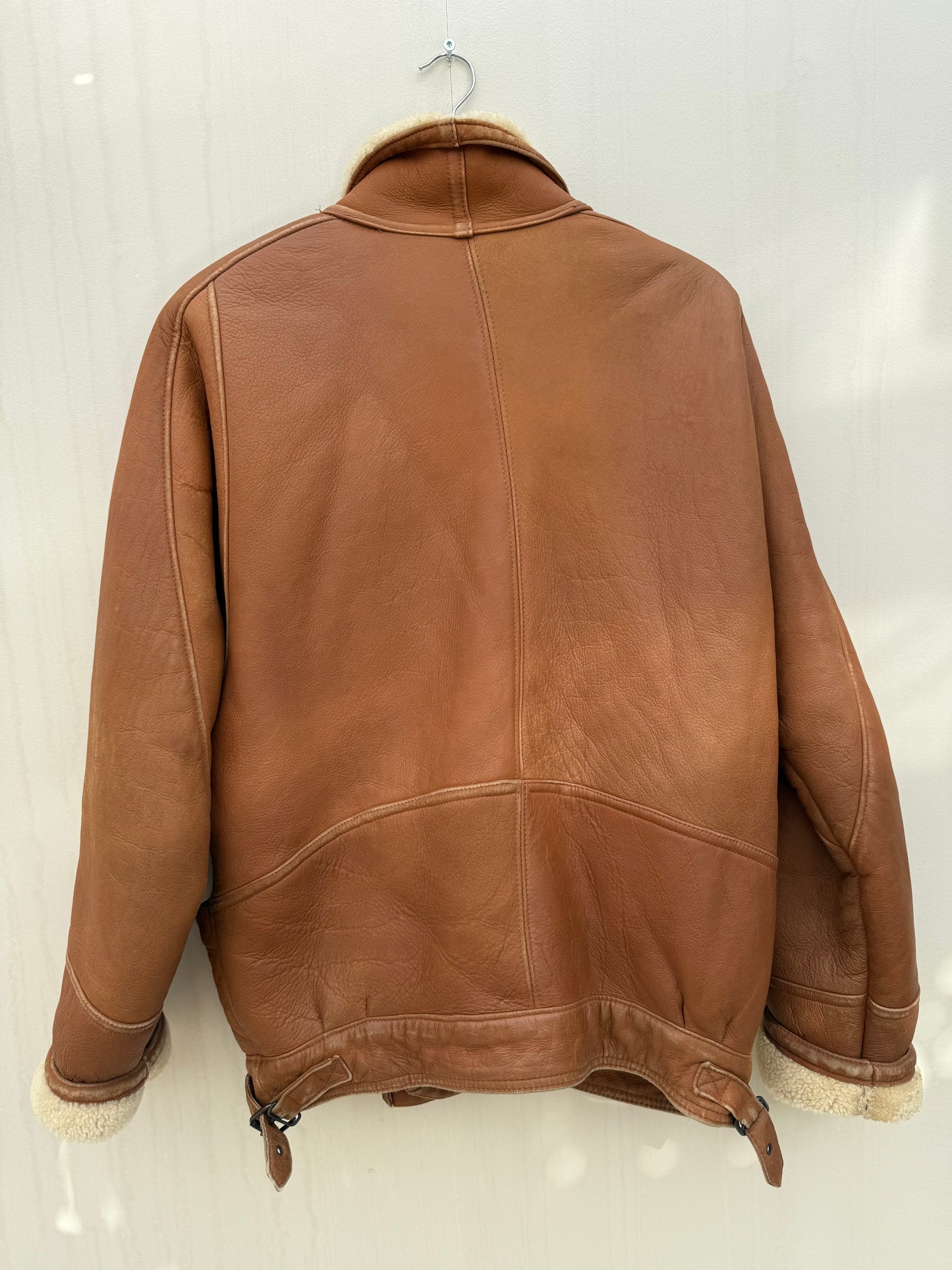 Vintage shearling lammy coat unisex maat 52 XL