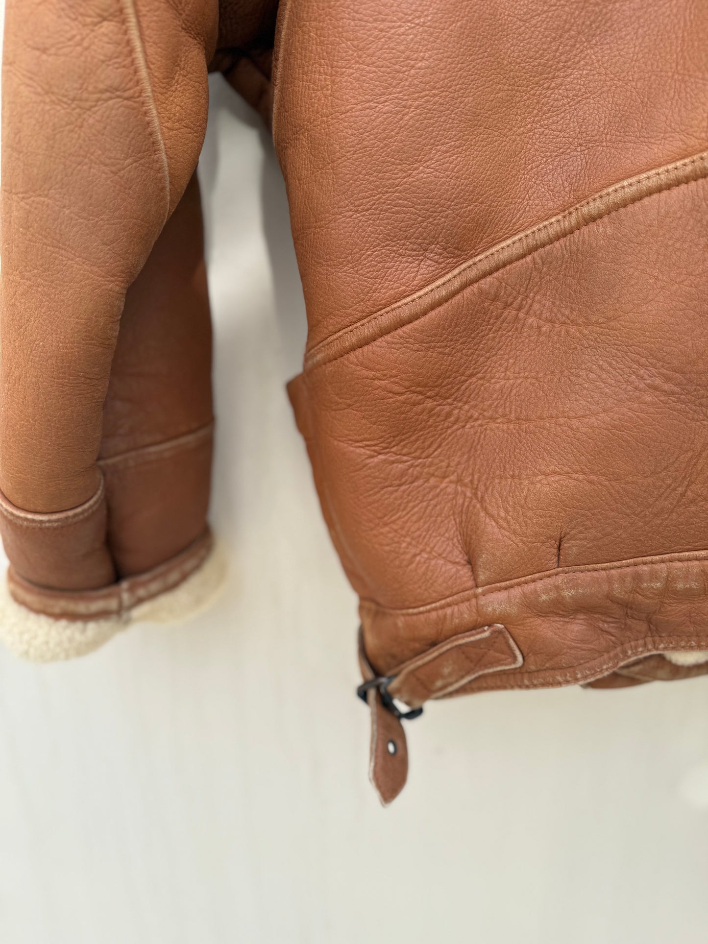 Vintage shearling lammy coat unisex maat 52 XL