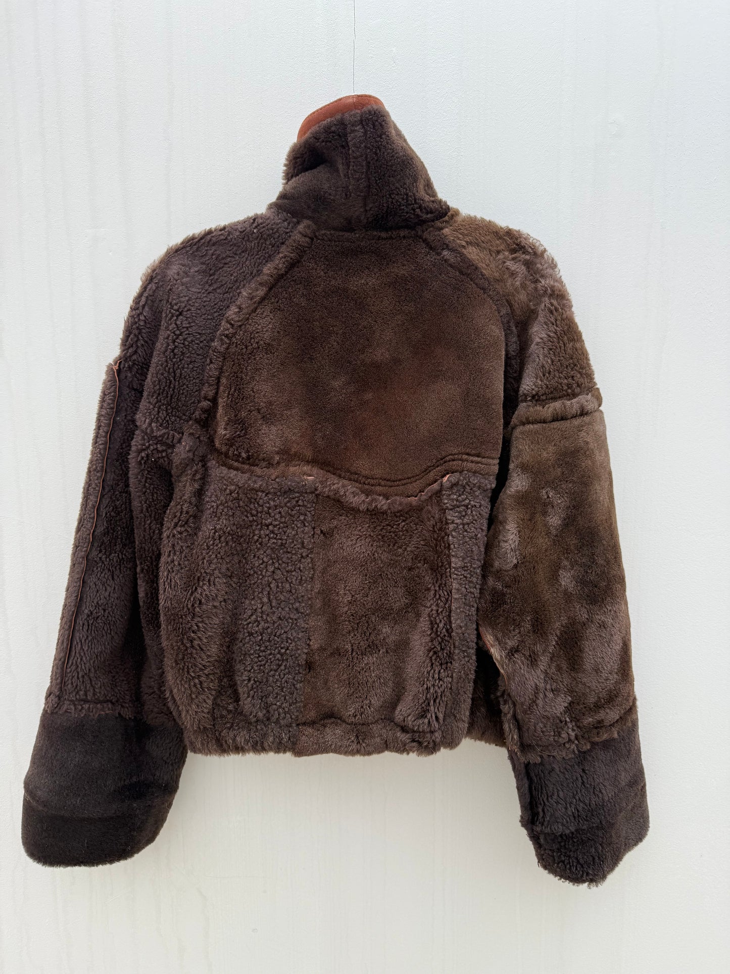 Vintage cropped lammy coat reversible bruin/terra