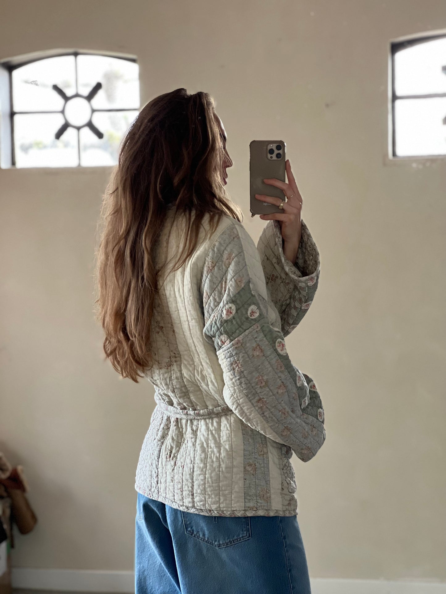 Handmade quilted blanket kimono cotton musthave unique One Size