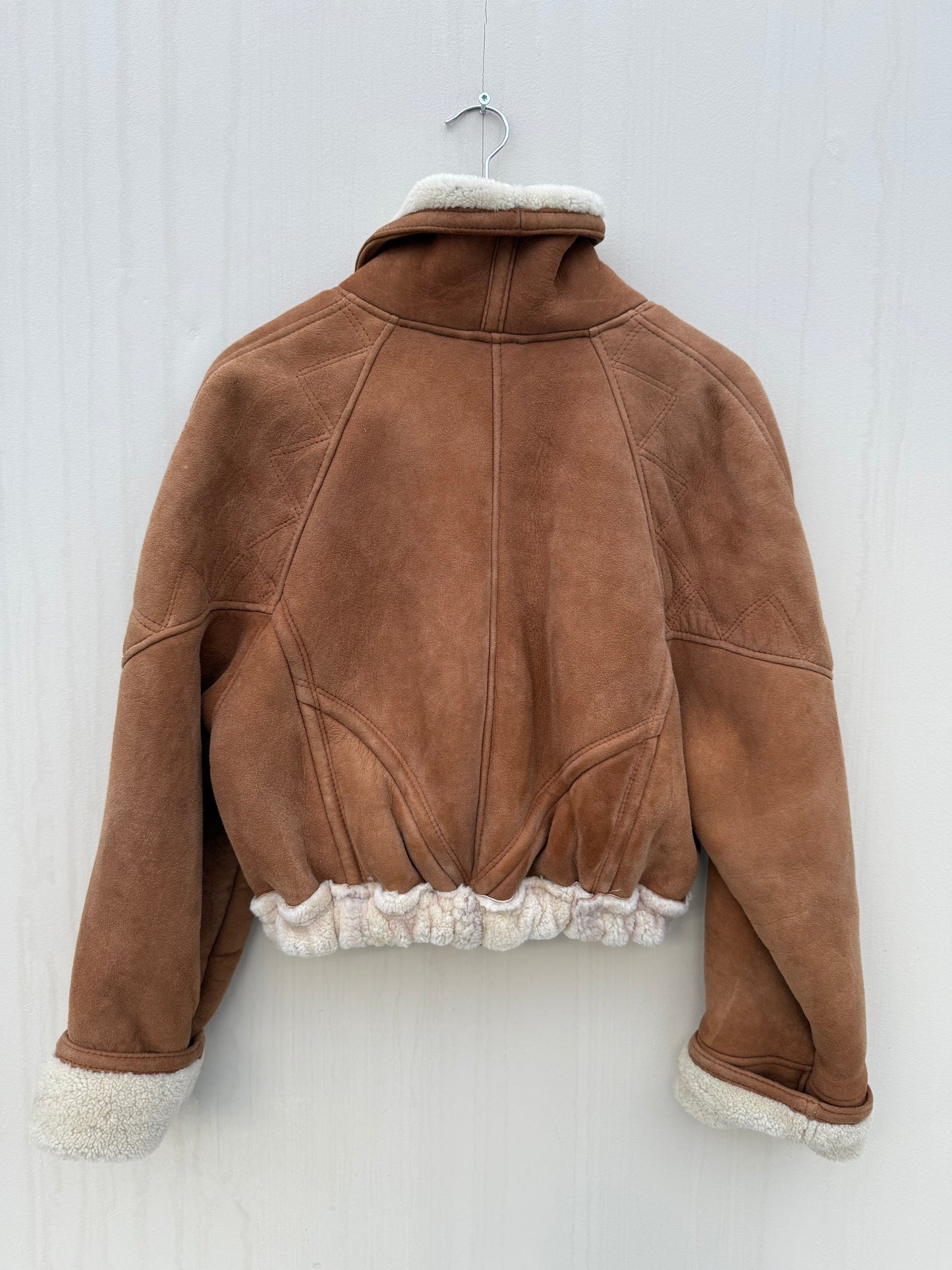 Vintage cropped lammy remade musthave shearling maat S