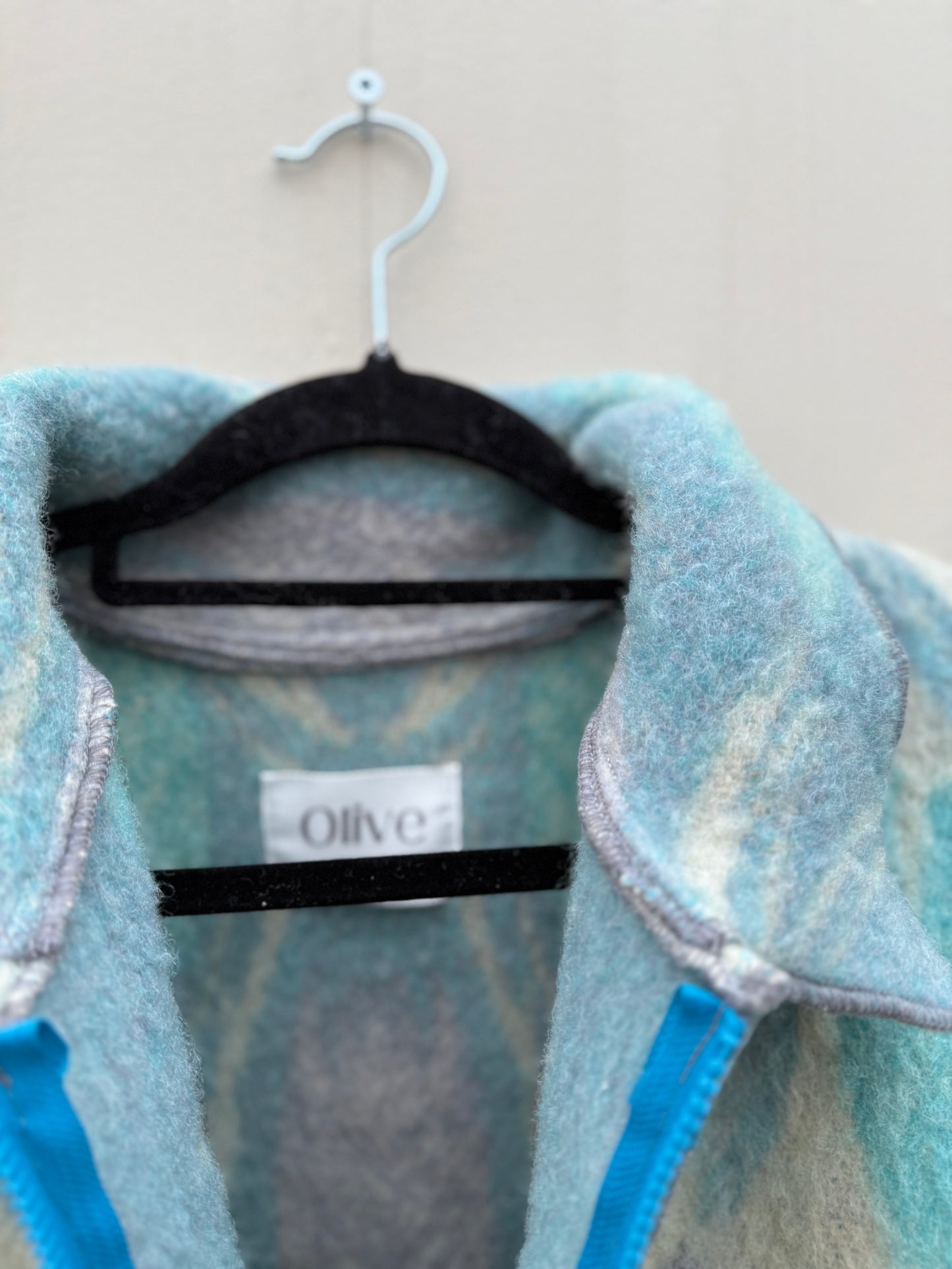 Handgemaakte Bomber vintage wollen dekens sustainable maat L
