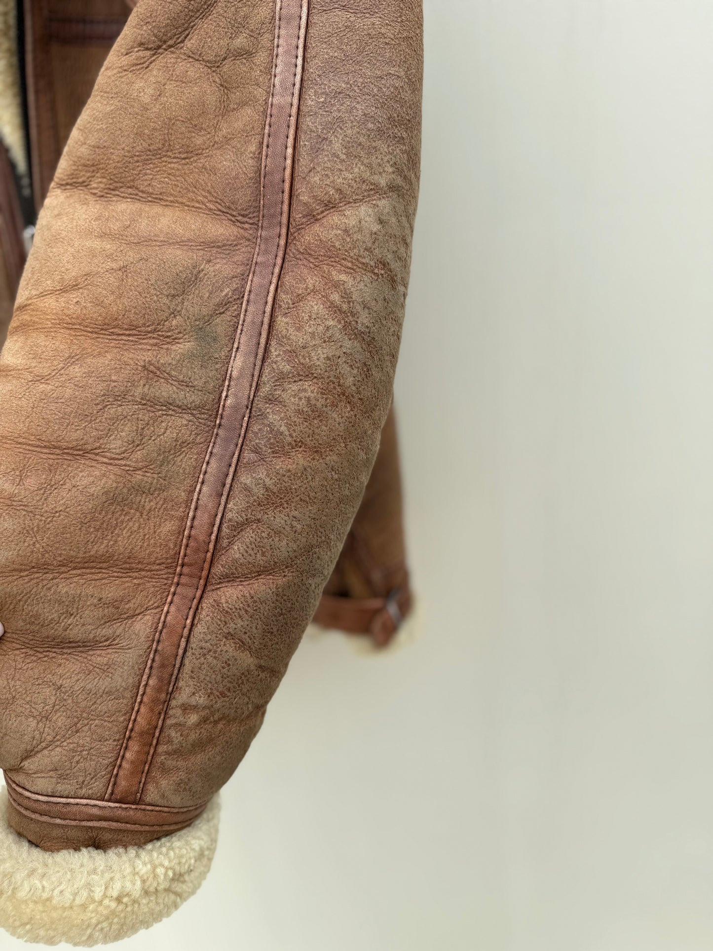 Vintage pilotenjas shearling unisex