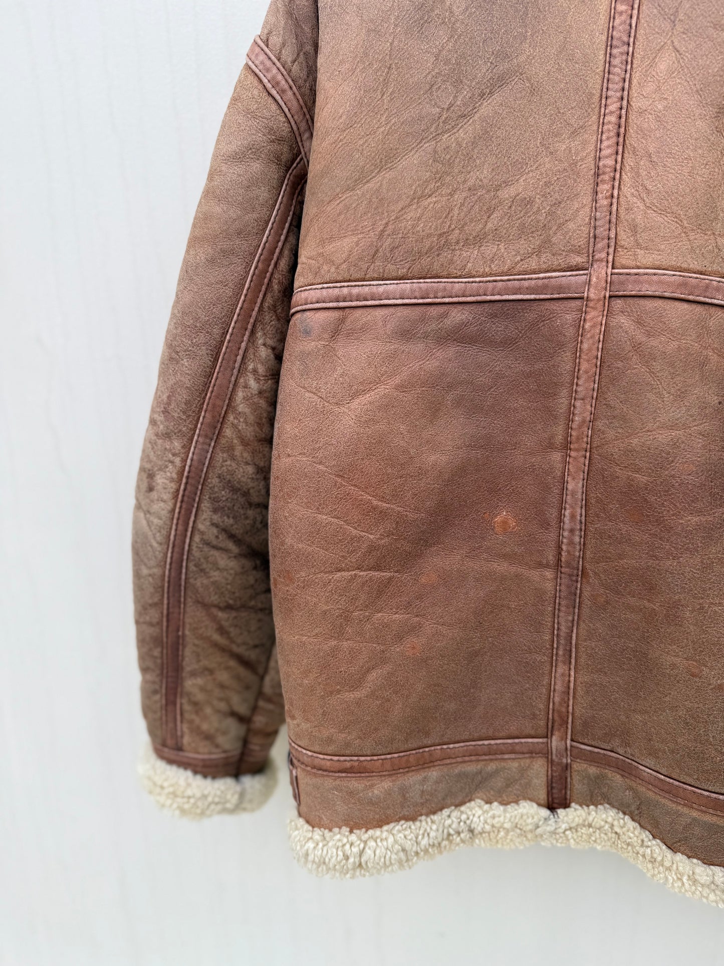 Vintage pilotenjas shearling unisex
