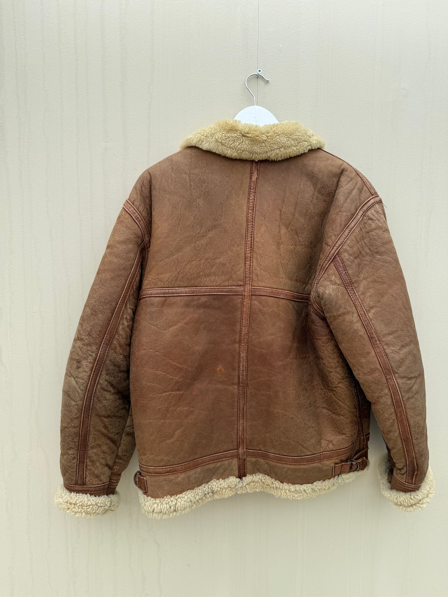 Vintage pilotenjas shearling unisex