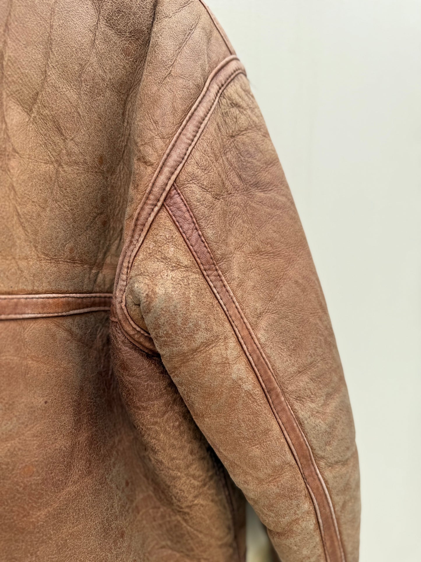 Vintage pilotenjas shearling unisex