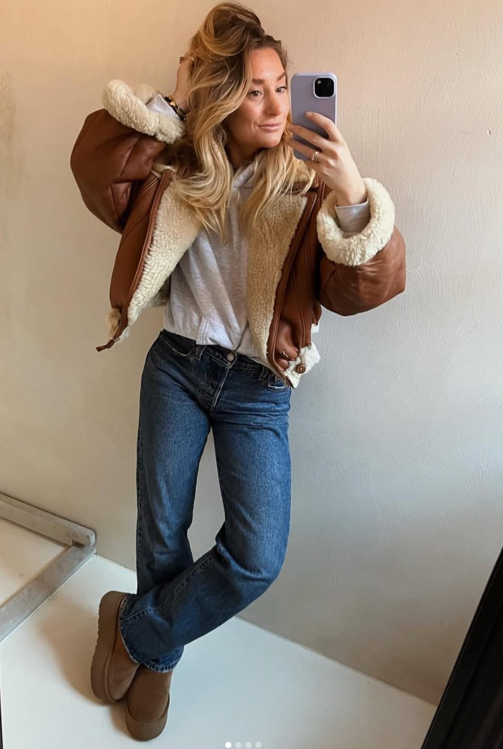 Cropped Lammy coat