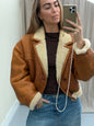 Vintage Cropped lammy coat vintage remade shearling