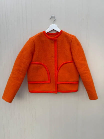 Handmade blanket jas maat one size Orange S-L