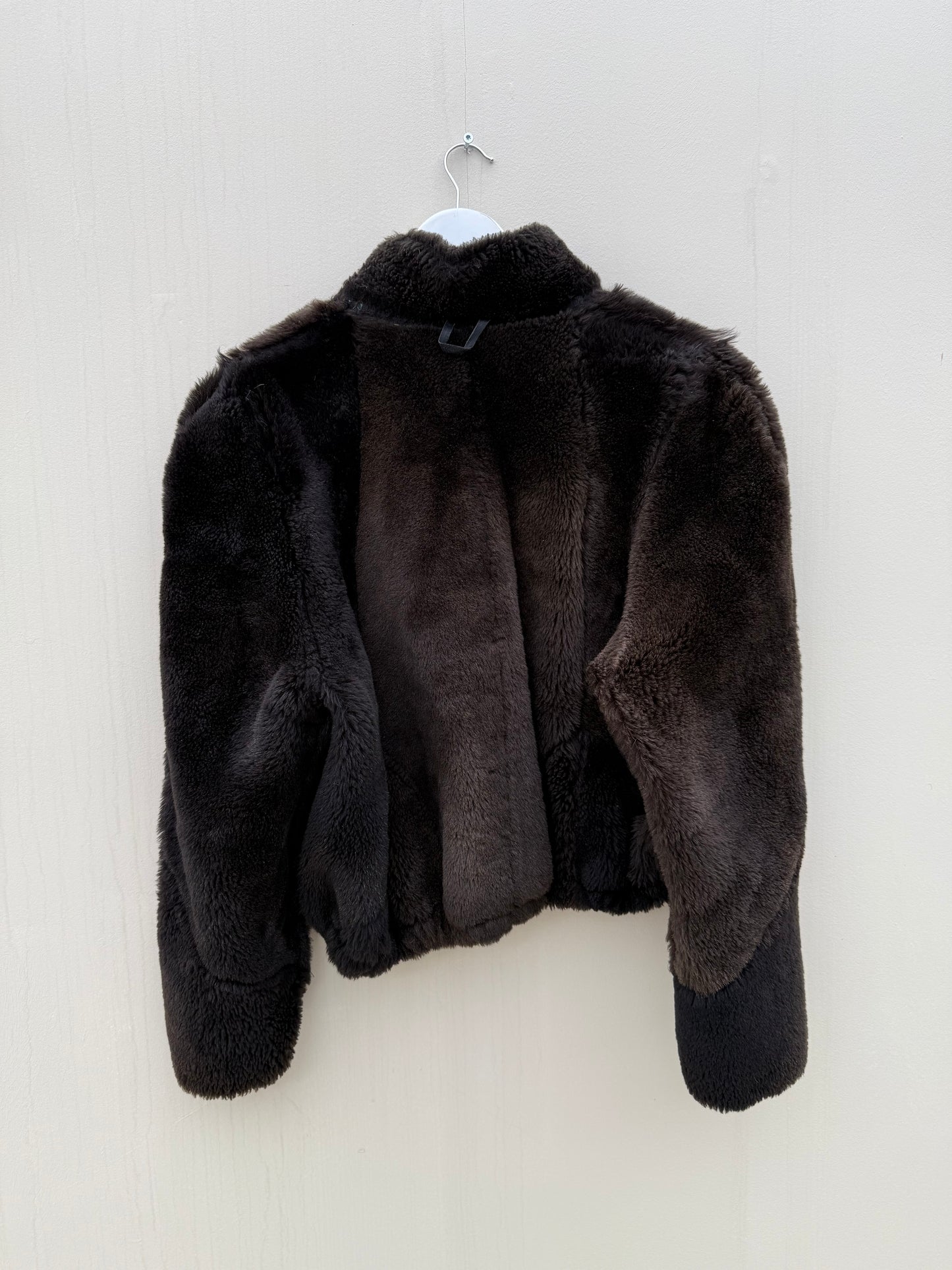 Re-made lammy coat reversible zwart shearling