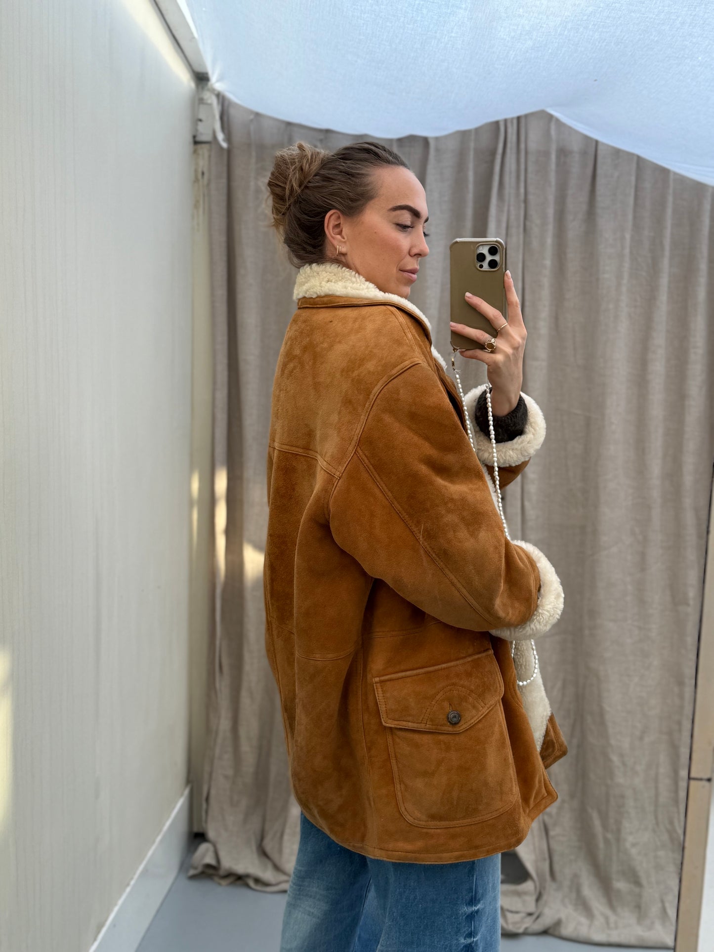 Vintage lammy coat reversible shearling