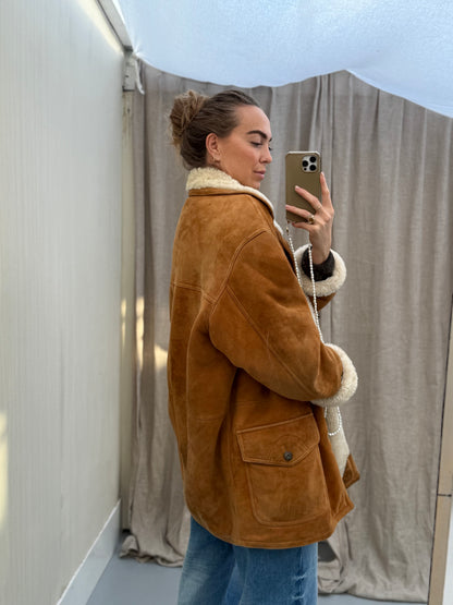 Vintage lammy coat reversible shearling