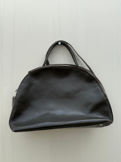 MYOMY moon bag donkergroen autumn leer