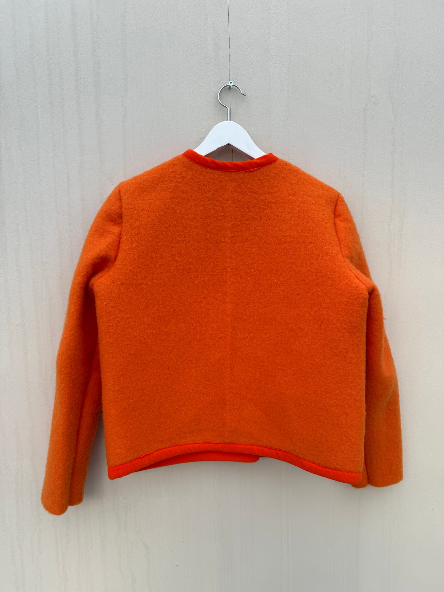 Handmade blanket jas maat one size Orange S-L