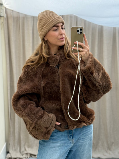 Vintage lammy coat maat L/XL Shearling fluffy