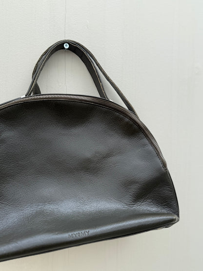 MYOMY moon bag donkergroen autumn leer