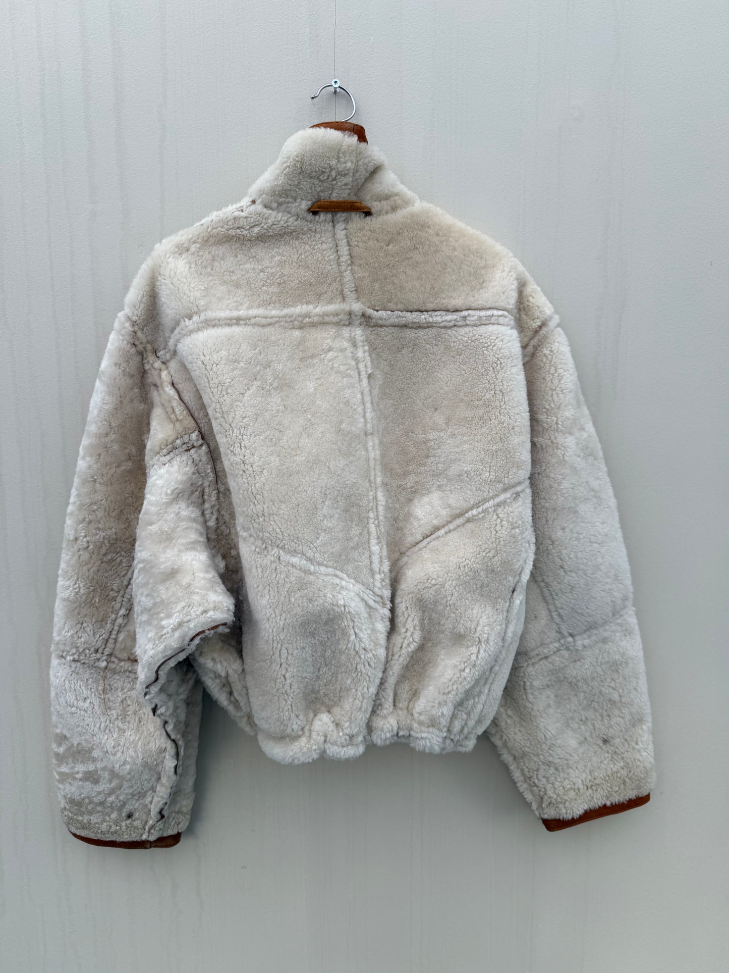 Vintage remade lammy coat reversible maat M/L