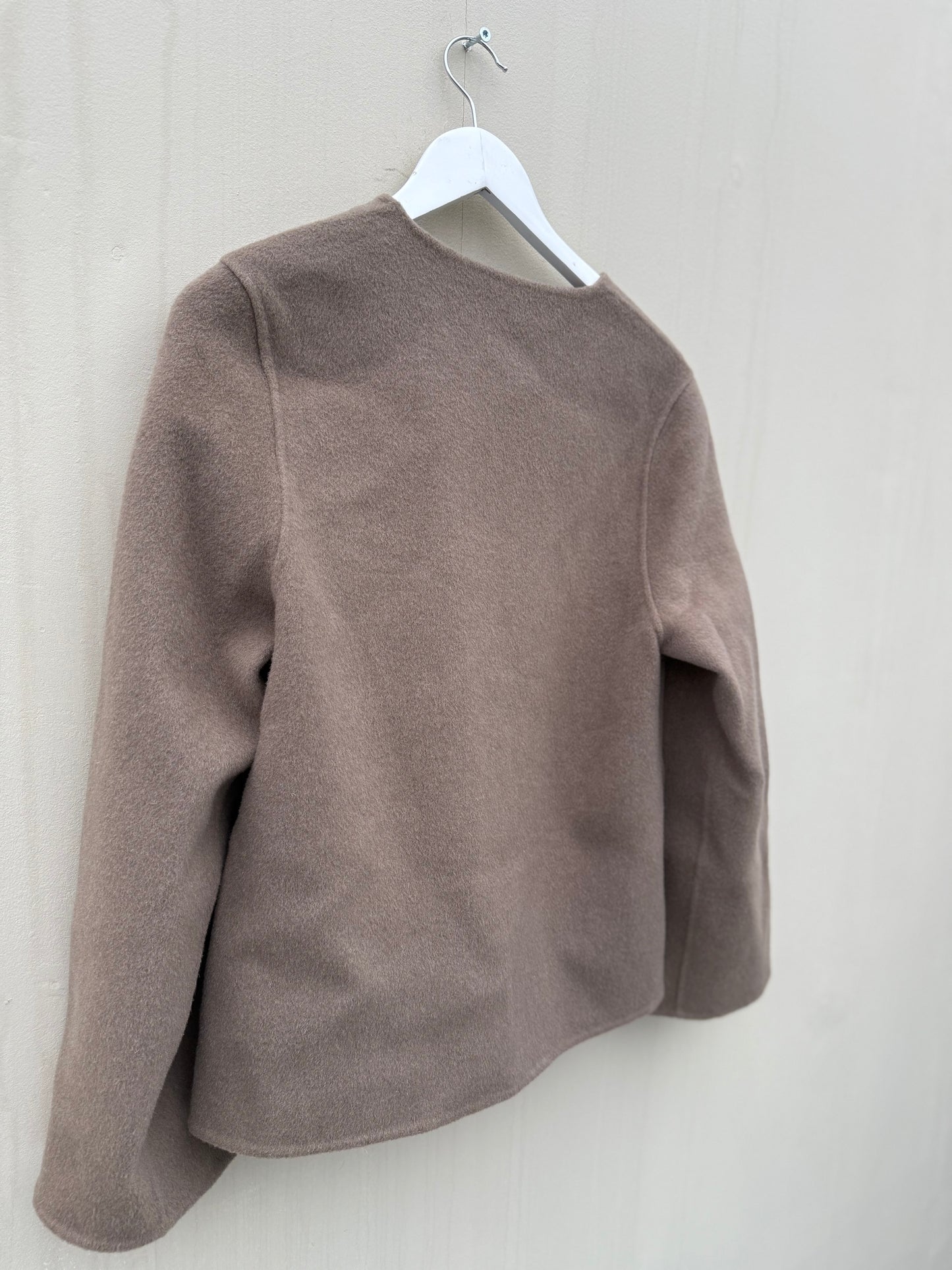 Marville road wollen jas maat xs 34 taupe mantel