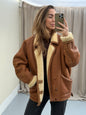 Vintage shearling lammy coat unisex maat 52 XL