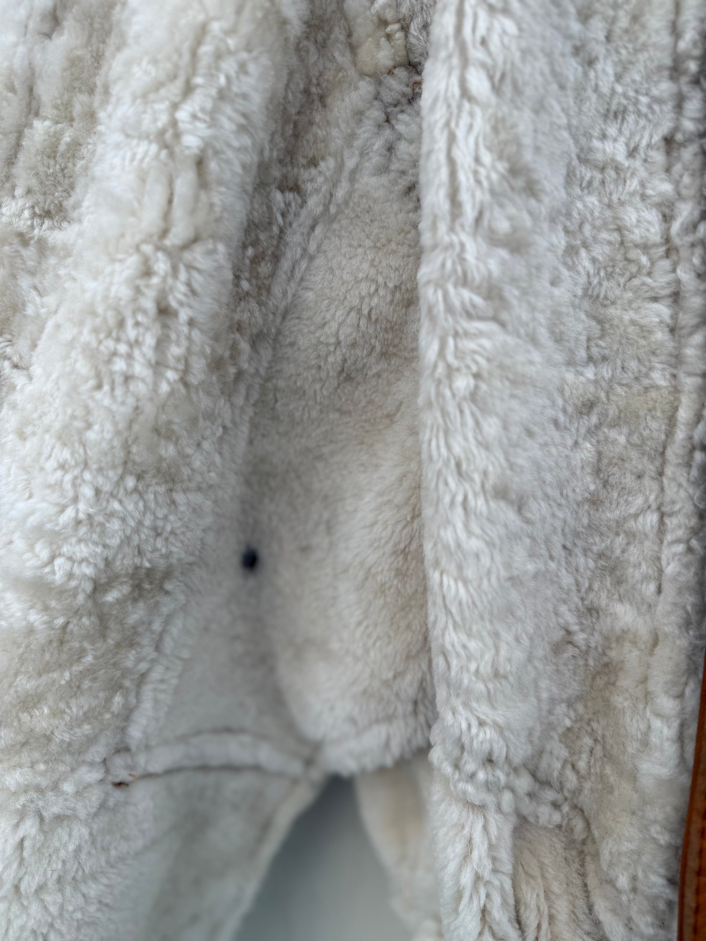 Vintage remade lammy coat reversible maat M/L