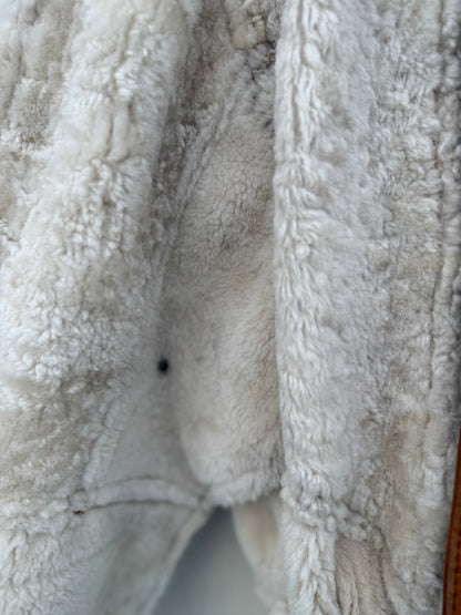 Vintage remade lammy coat reversible maat M/L