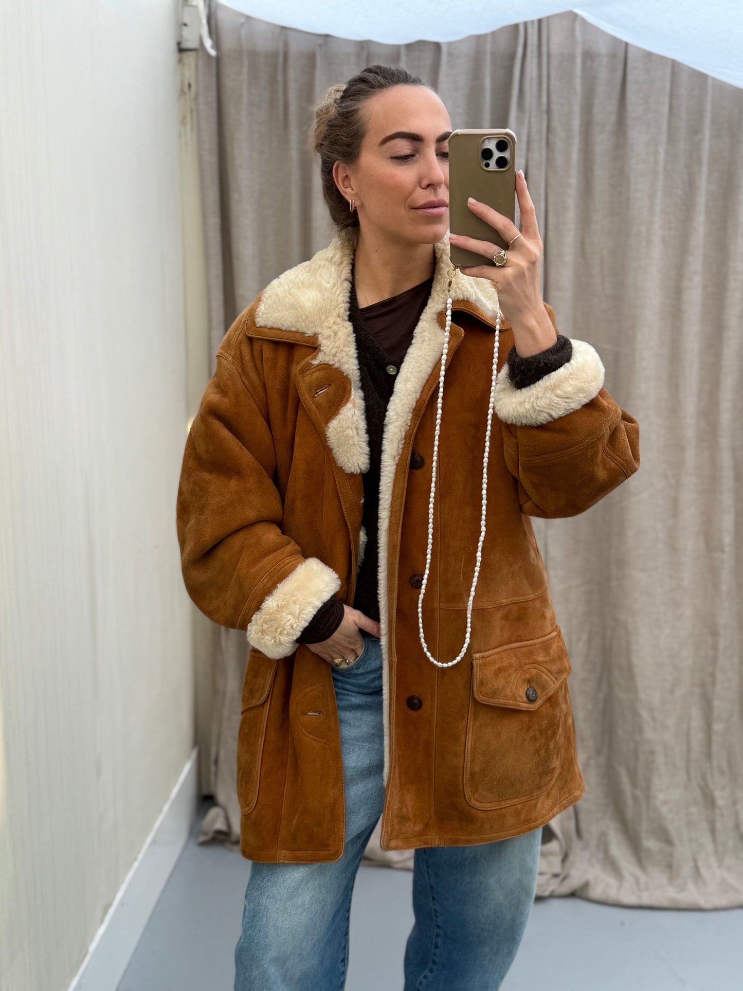 Vintage lammy coat reversible shearling