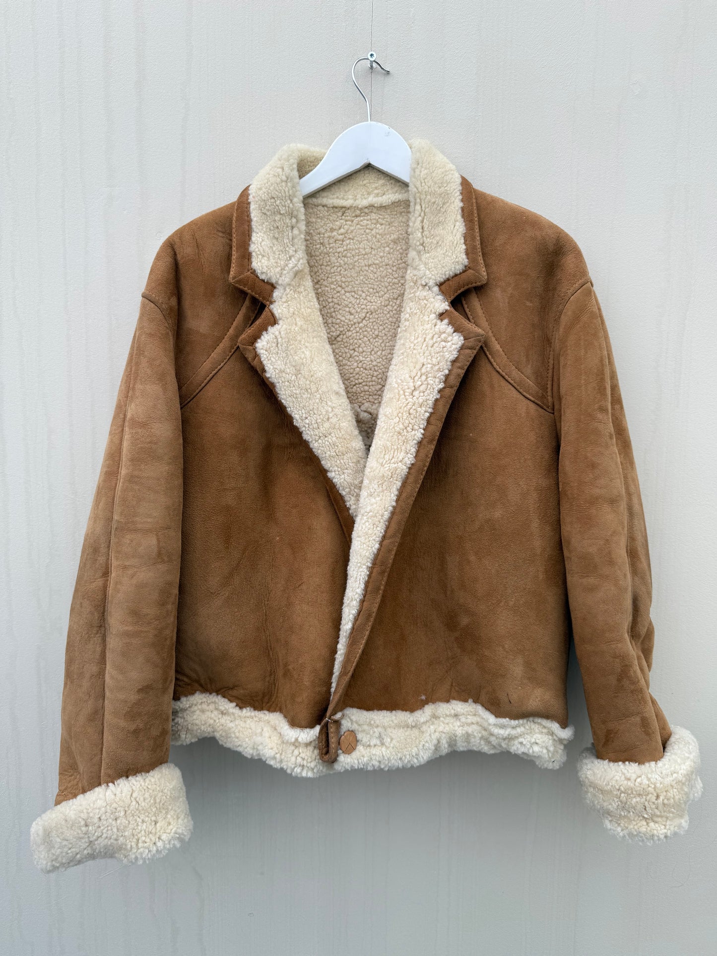Re-made vintage lammy coat reversible shearling