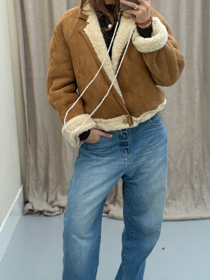 Re-made vintage lammy coat reversible shearling