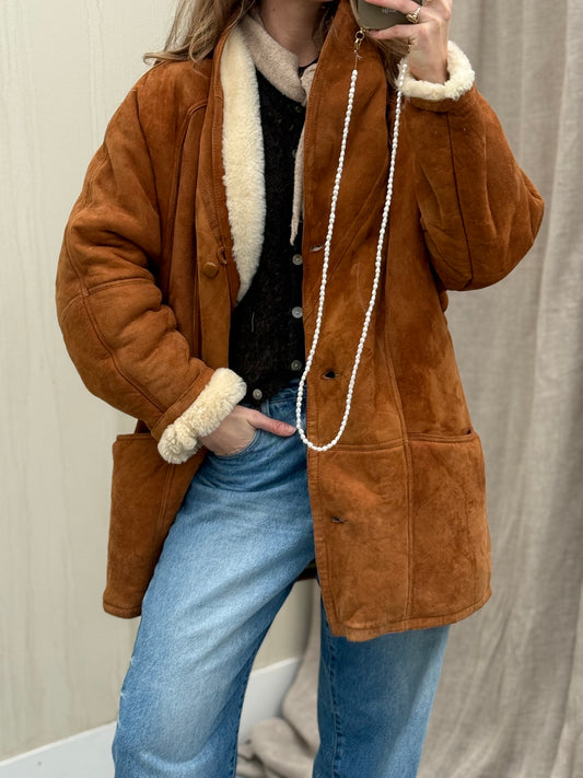 Lammy coat oversized shearling maat XL unisex