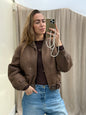 Re-made vintage lammy coat reversible shearling bruin
