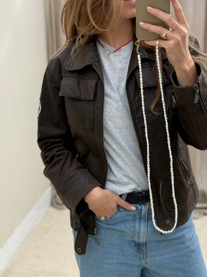 Pre-loved Rino & pelle leren jas biker model
