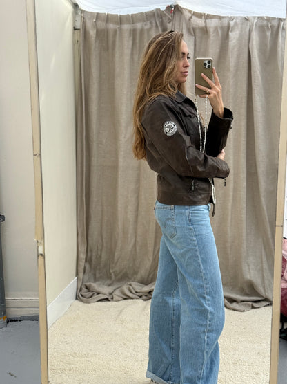 Pre-loved Rino & pelle leren jas biker model