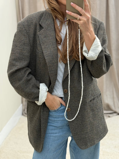 Vintage Missoni Blazer oversized fit XL groen/bruin