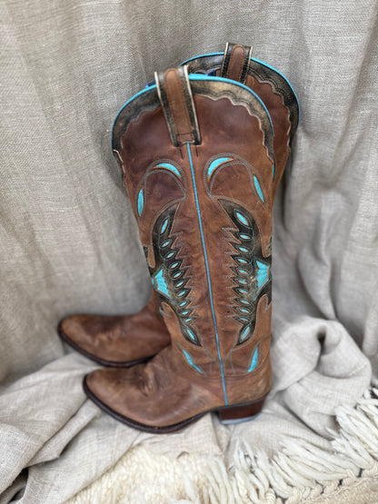 Pre-loved Sendra Boots Hoog knielaarzen maat 37