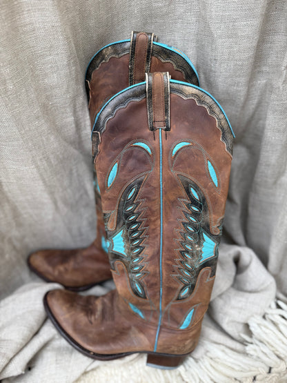 Pre-loved Sendra Boots Hoog knielaarzen maat 37