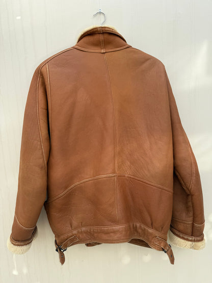 Vintage shearling lammy coat unisex maat 52 XL