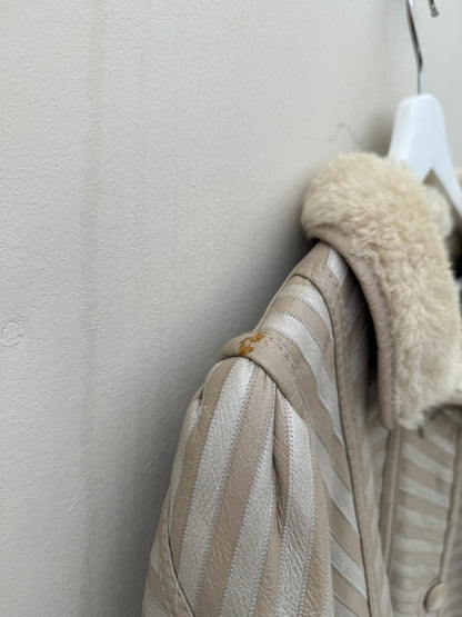 Re-made vintage lammy coat reversible shearling maat xs-m