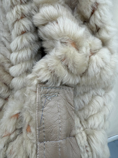 Re-made vintage lammy coat reversible shearling maat xs-m